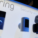 A photograph of Amazon Ring cameras and doorbells
